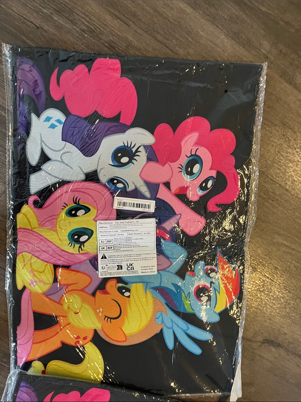 My Little Pony Multicolor Character Tote Bag - Black Mat